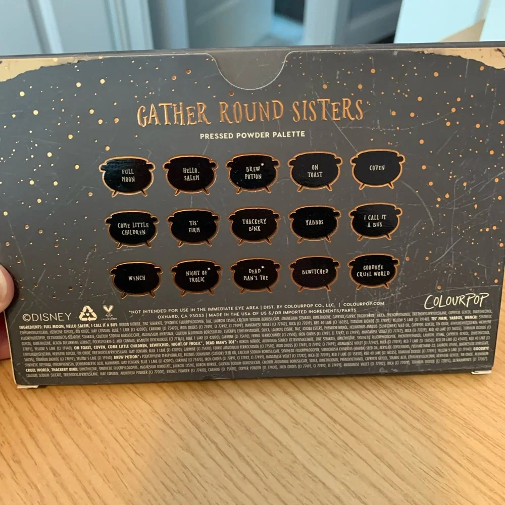 ColourPop Hocus Pocus, Gather Round Sisters, pressed powder palette - Picture 4 of 11
